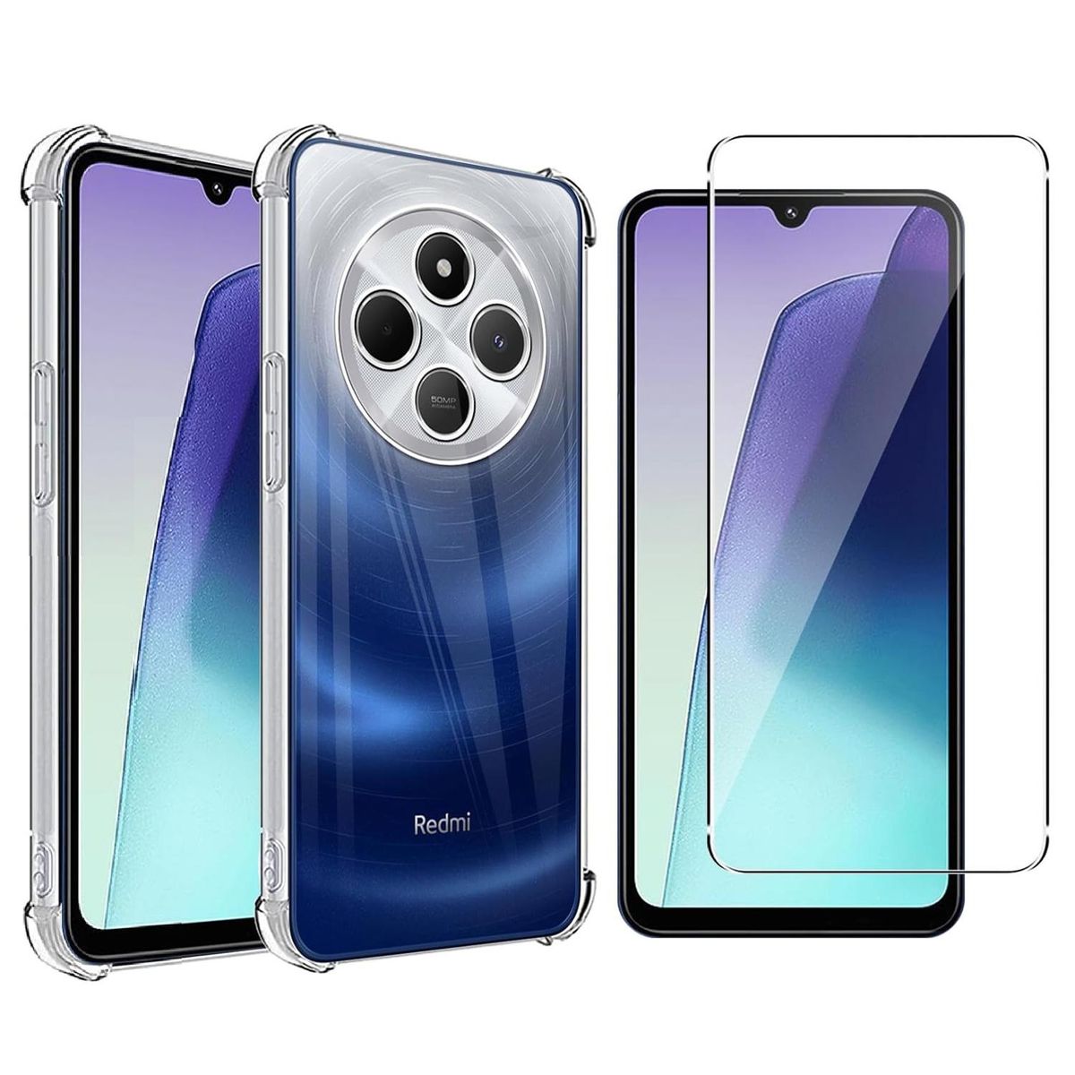 GENERICO - Carcasa Antishock para Xiaomi Redmi 14c + Lamina Completa