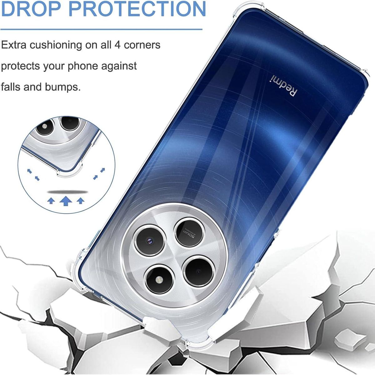 GENERICO - Carcasa Antishock para Xiaomi Redmi 14c + Lamina Completa