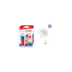 GENERICO - Llavero Argolla lisa 2 5 Cm 10 Pcs