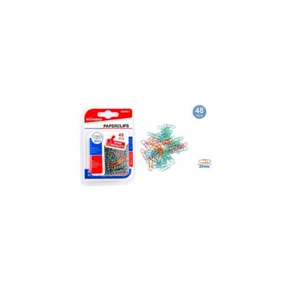 GENERICO - Clips Multicolor 48 Pcs