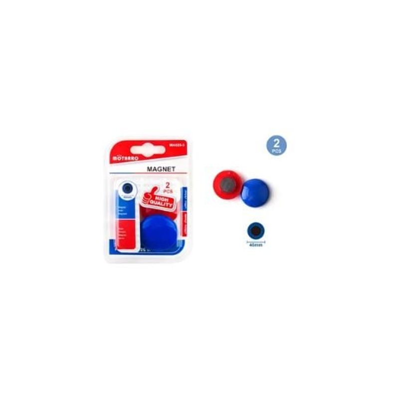 GENERICO - Imán De Colores 40 Mm 2 Pcs