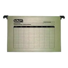 COLON - Carpeta Colgante Kraft Brazo Plástico 10 Unid Colón