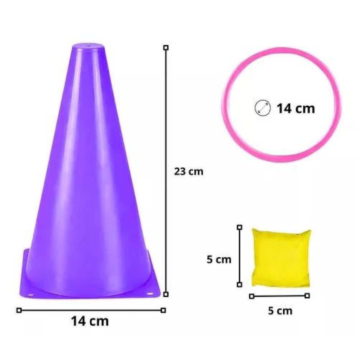 GENERICO - Pack Entrenamiento Conos + Bolsas De Arena + Aros Agilidad