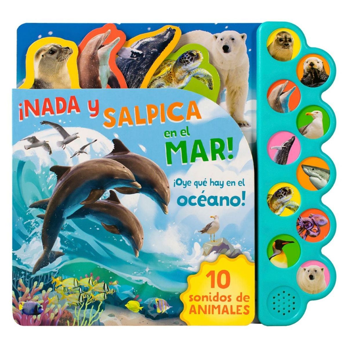COTTAGE - Sonoro 10 sonidos del océano. ¡Nada y salpica en el mar!