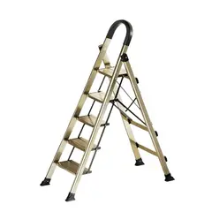 LUBABYCAS - Escalera De Aluminio Dorada 5 Escalones By