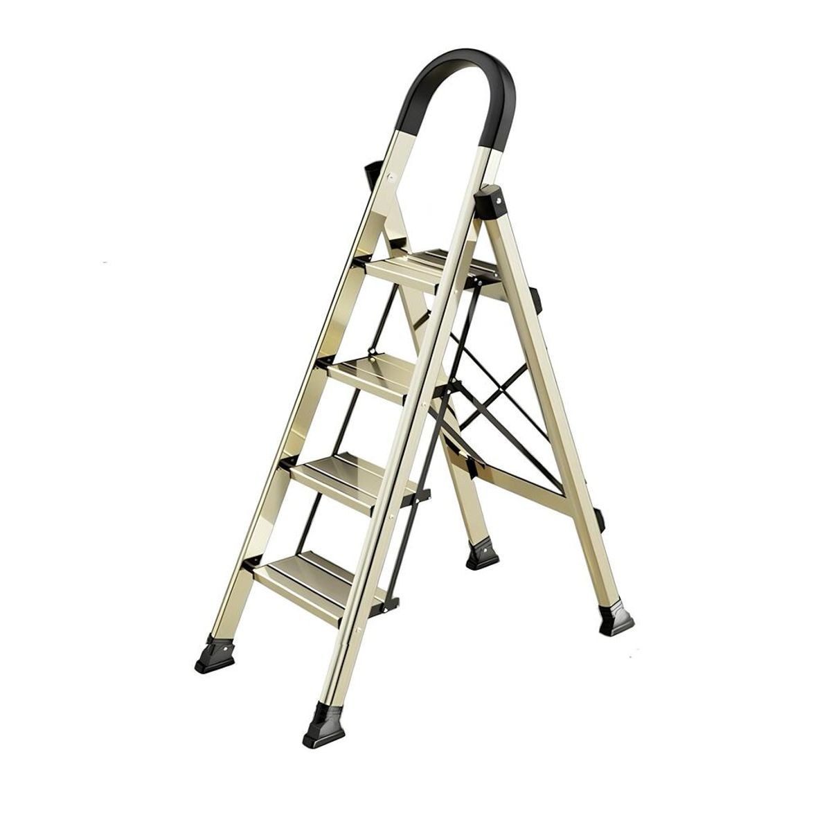 LUBABYCAS - Escalera De Aluminio Dorada 4 Escalones By LuBabycas