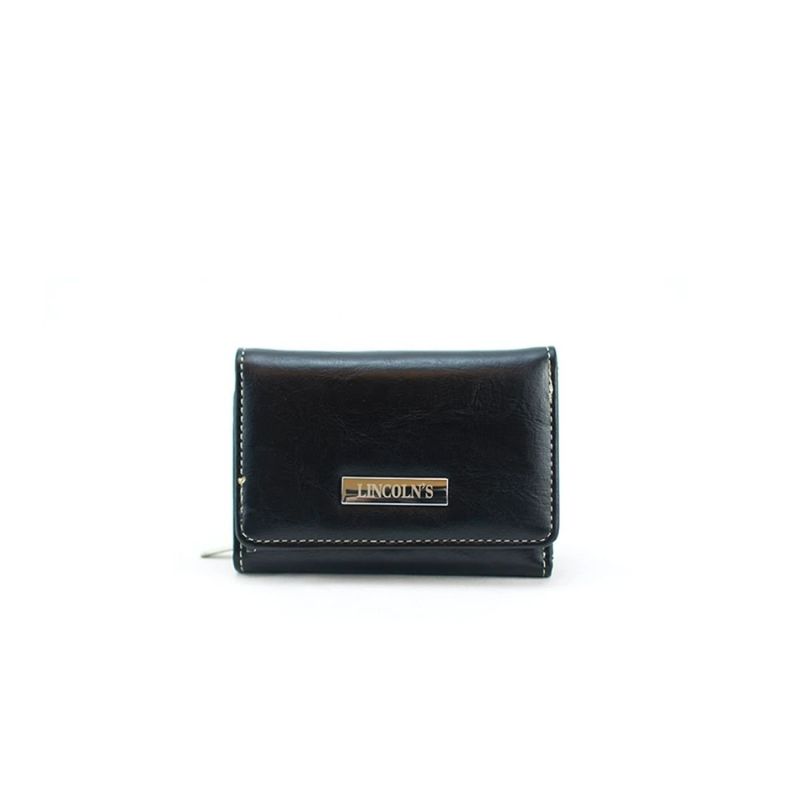 GENERICO - Billetera Mujer Lirio Negro Lincolns - Negro