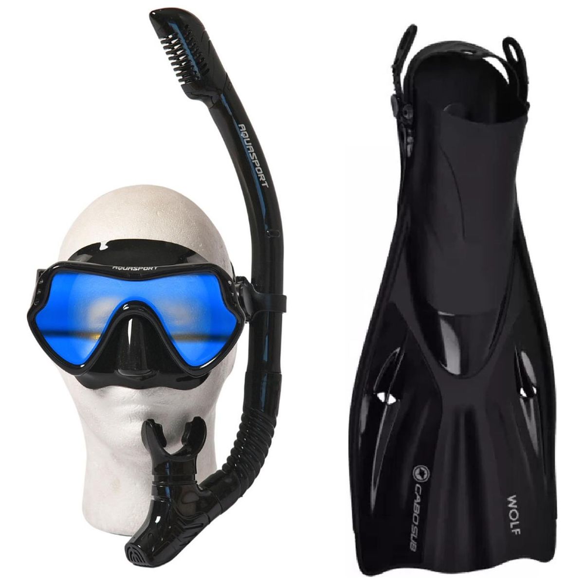 AQUASPORT - Kit Full Vision Pro Filter Blue - Negro