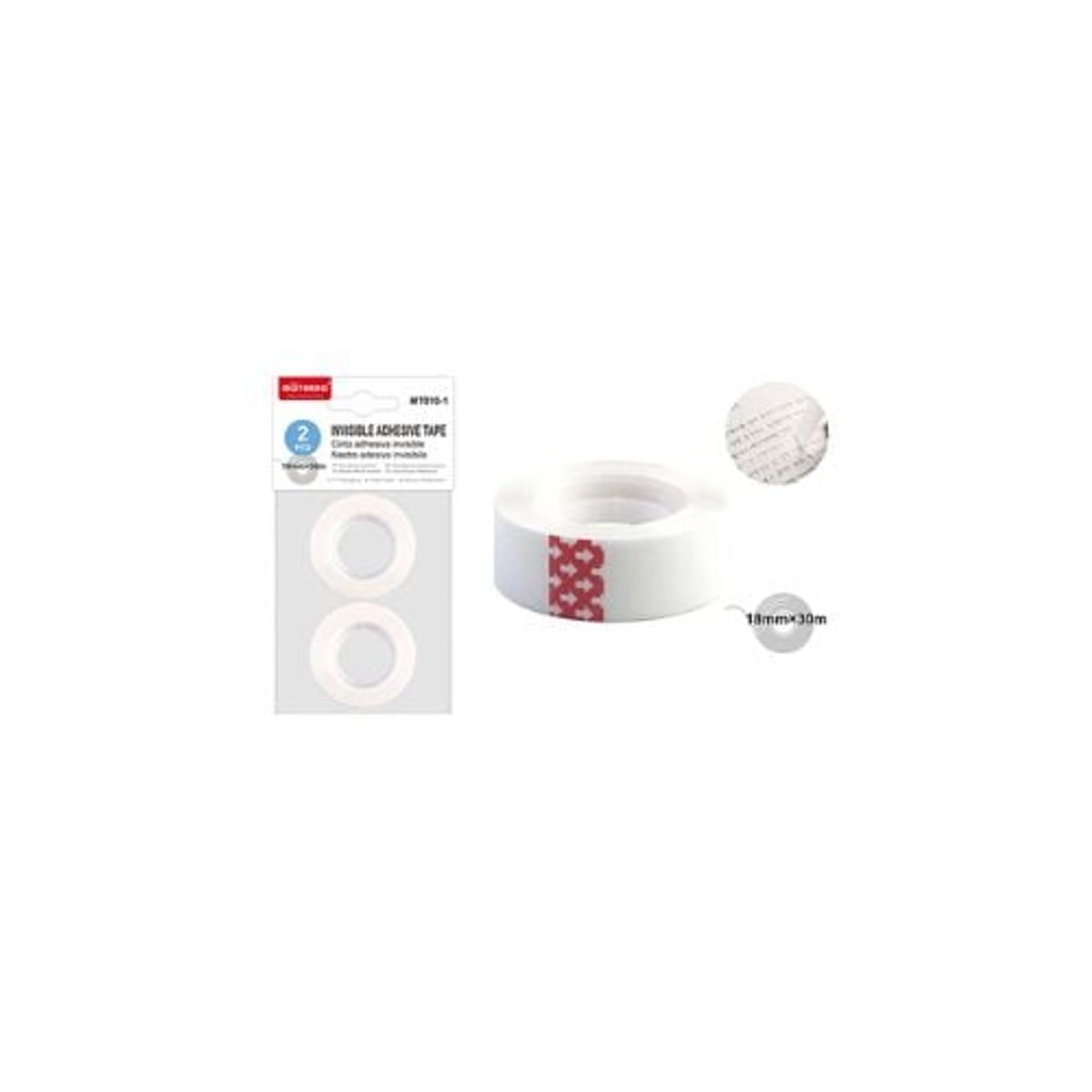 GENERICO - Cinta Adhesiva Invisible 2 Pcs