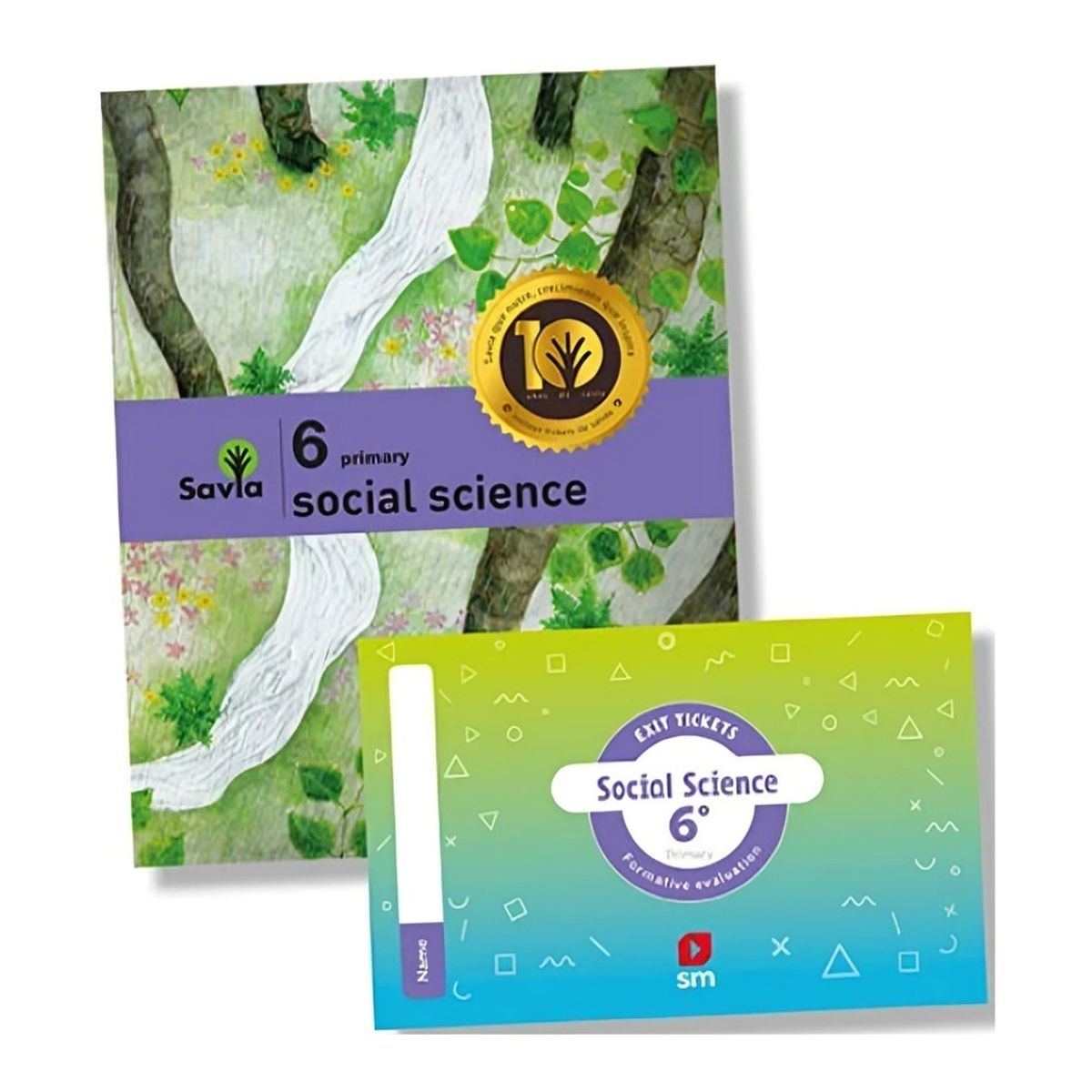 TOP10BOOKS - TEXTO Pack Social Science 6° Savia - Ediciones SM