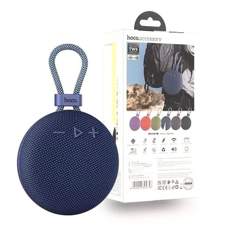 GENERICO - Parlante Inalambrico Bluetooth Hoco Bs60 Fm Aux TF Azul