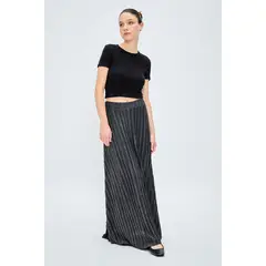 IO - Falda Larga Negro Mujer