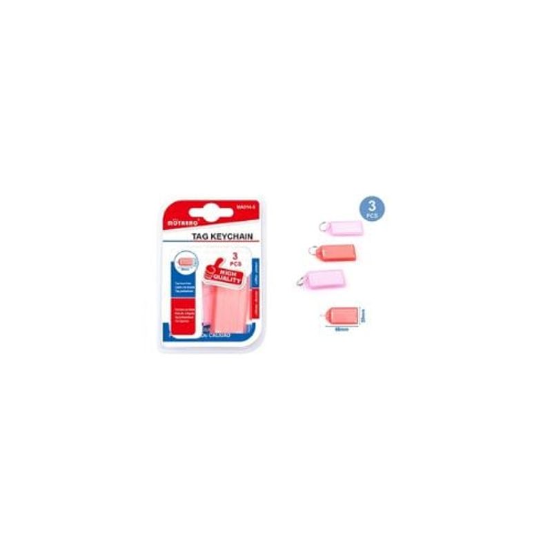 GENERICO - Llavero Con Etiqueta 3 Pcs