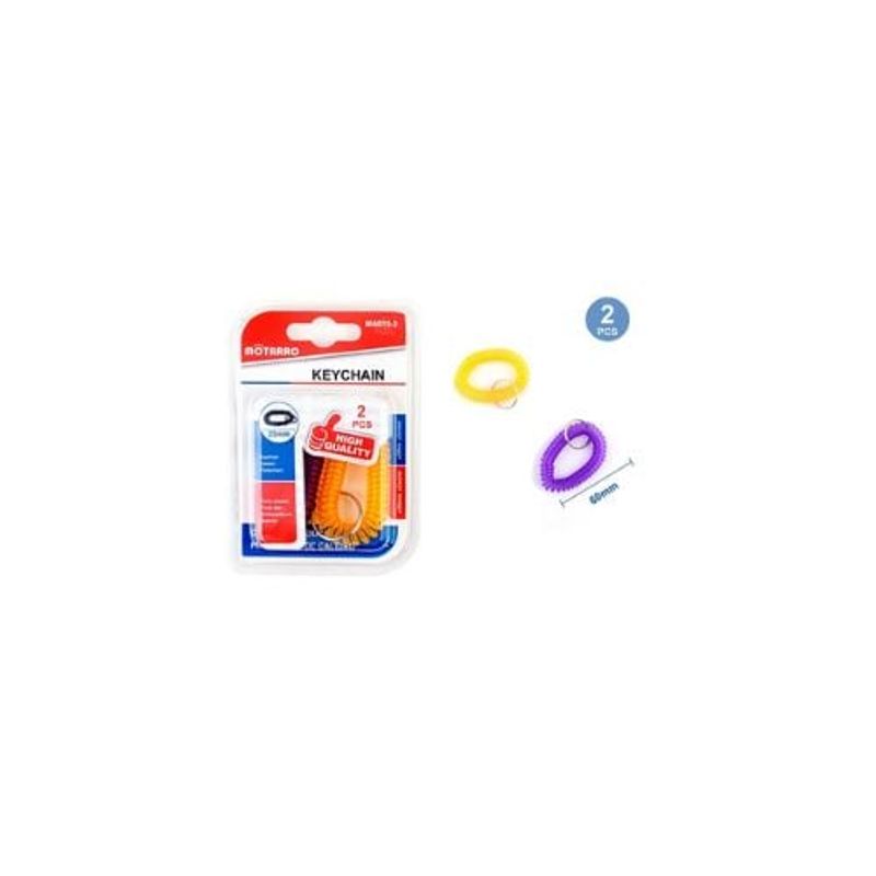 GENERICO - Llaveros Con Pulseras 6 Cm 2 Pcs