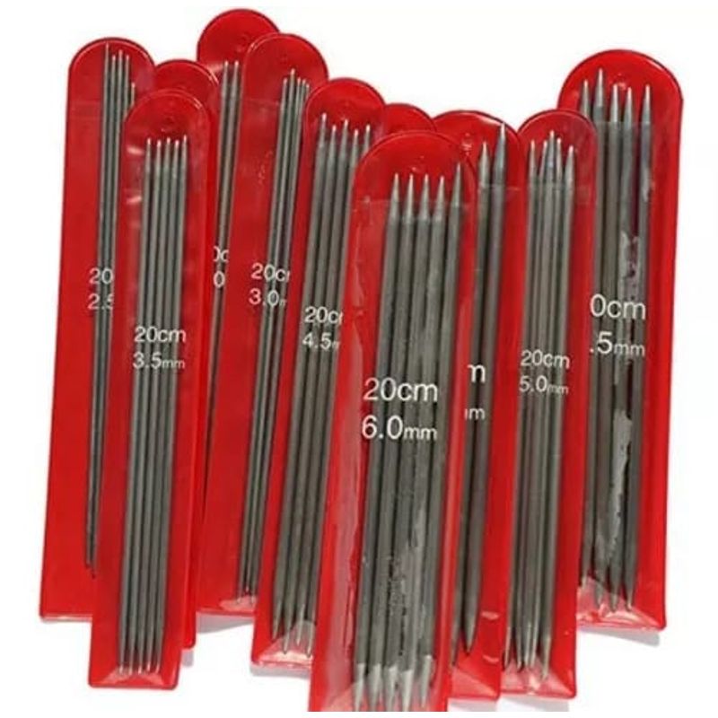 GENERICO - Set de 5 palillos doble punta de 20cm de largo. X 50MM