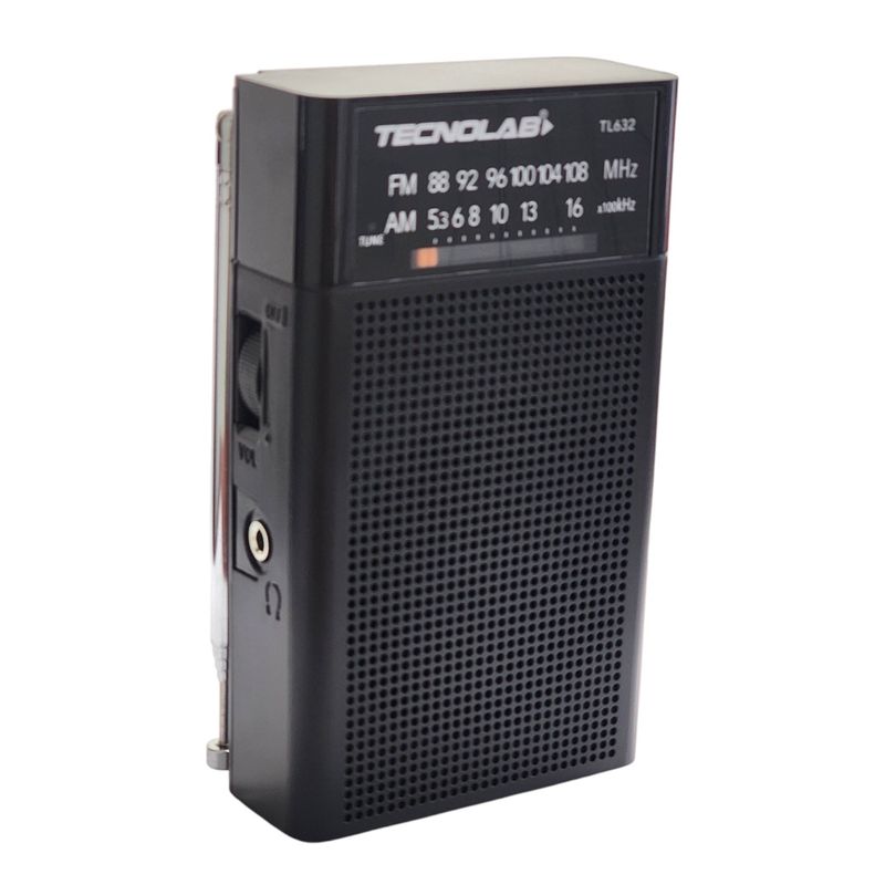 TECNOLAB - Radio Portátil de Bolsillo Banda AMFM Tecnolab TL632