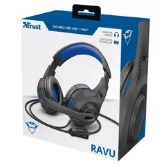 TRUST - AUDIFONO GAMER RAVU BLUE GXT307