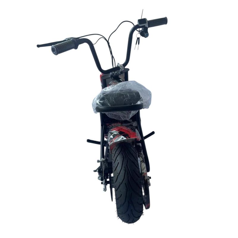 LEKO - Mini Moto Eléctrica Infantil Modelo T-DM Color Gris-Rojo