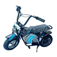 LEKO - Mini Moto Eléctrica Infantil Modelo T-DM Color Gris-Azul
