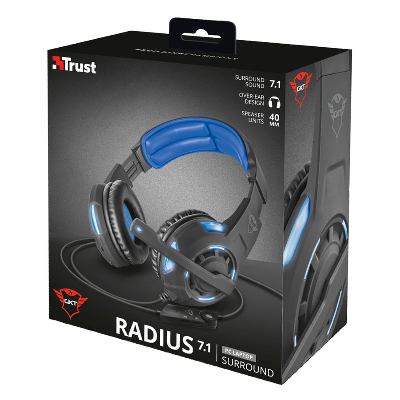 TRUST - AUDIFONO GAMER TRUST RADIUS 7.1 USB CXT350