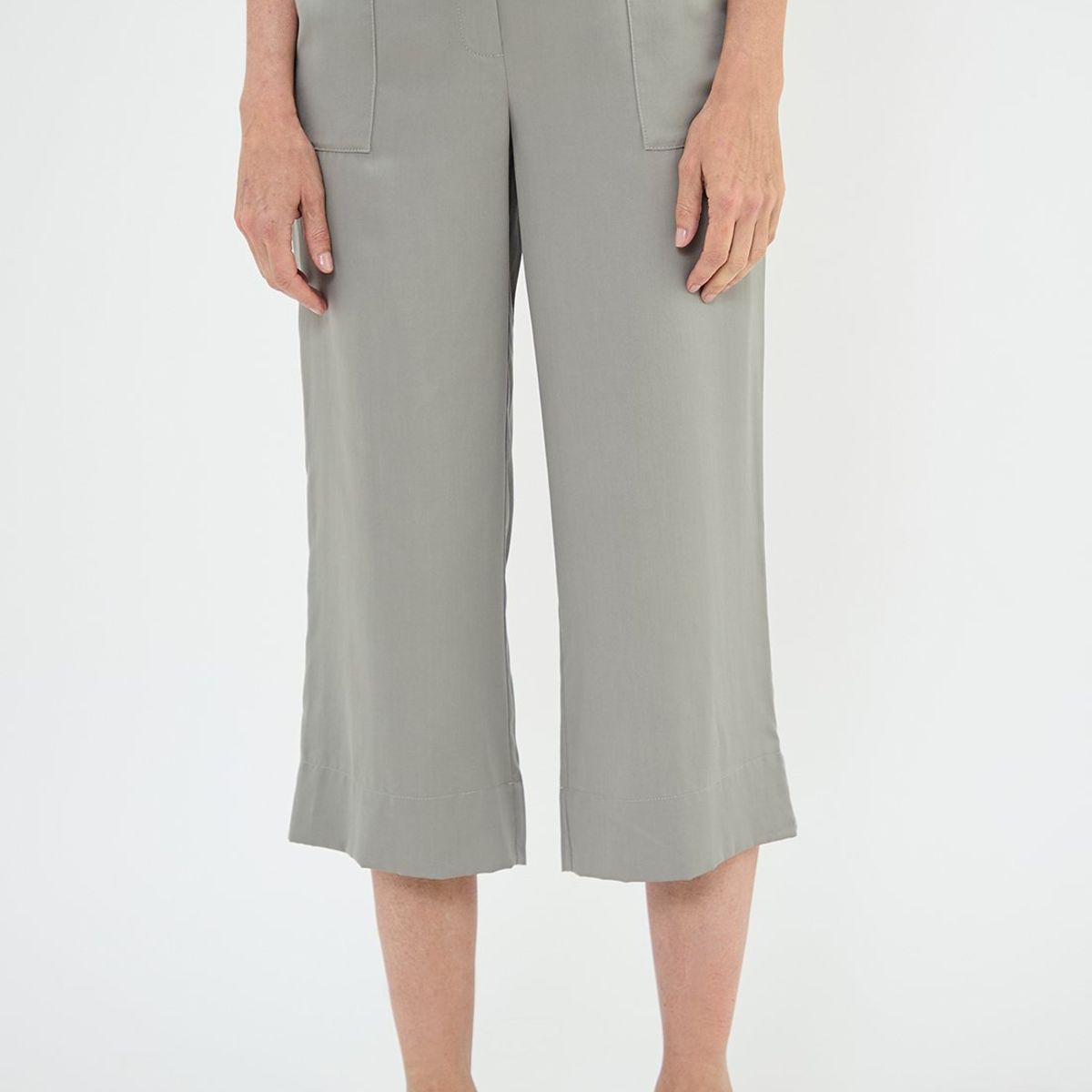 MA GRIFFE - Pantalon Casual Gris Mujer Magriffe