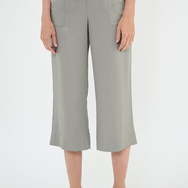 MA GRIFFE - Pantalon Casual Gris Mujer Magriffe