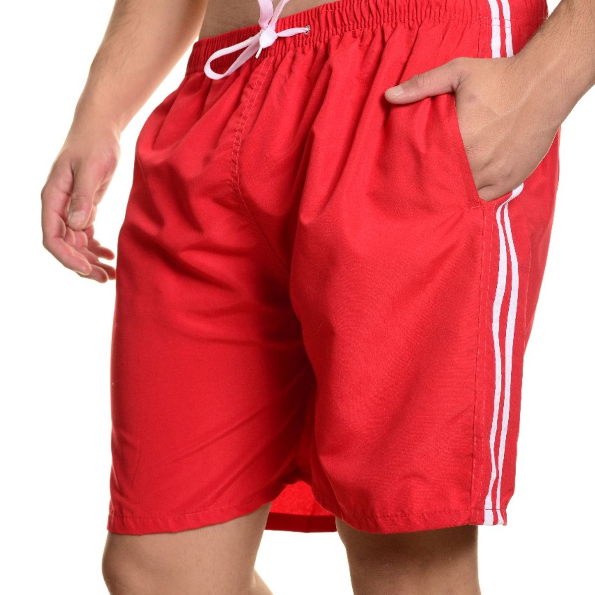 LIKE SHOP - Traje De Baño Hombre Forro Malla Lineas 203