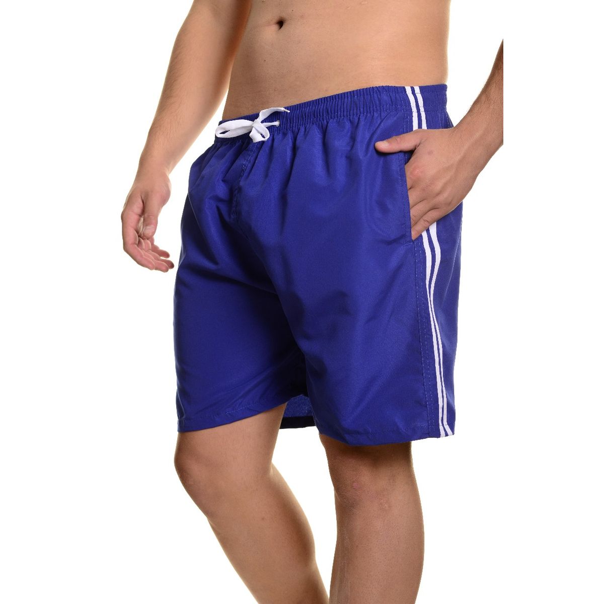 LIKE SHOP - Traje De Baño Hombre Forro Malla Lineas 203