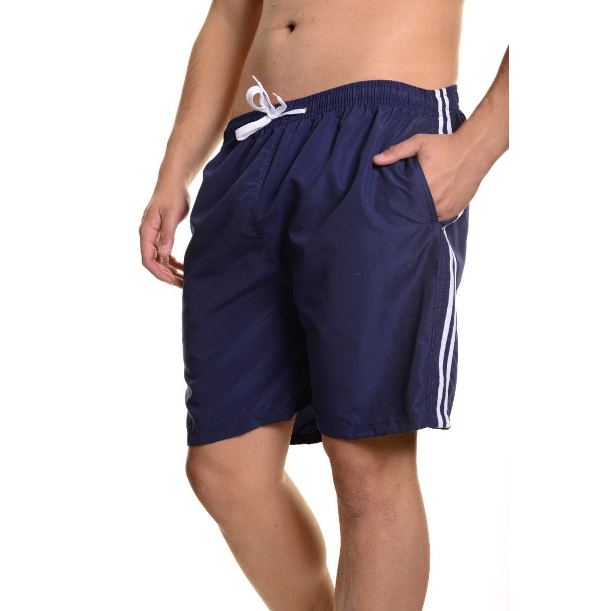 LIKE SHOP - Traje De Baño Hombre Forro Malla Lineas 203