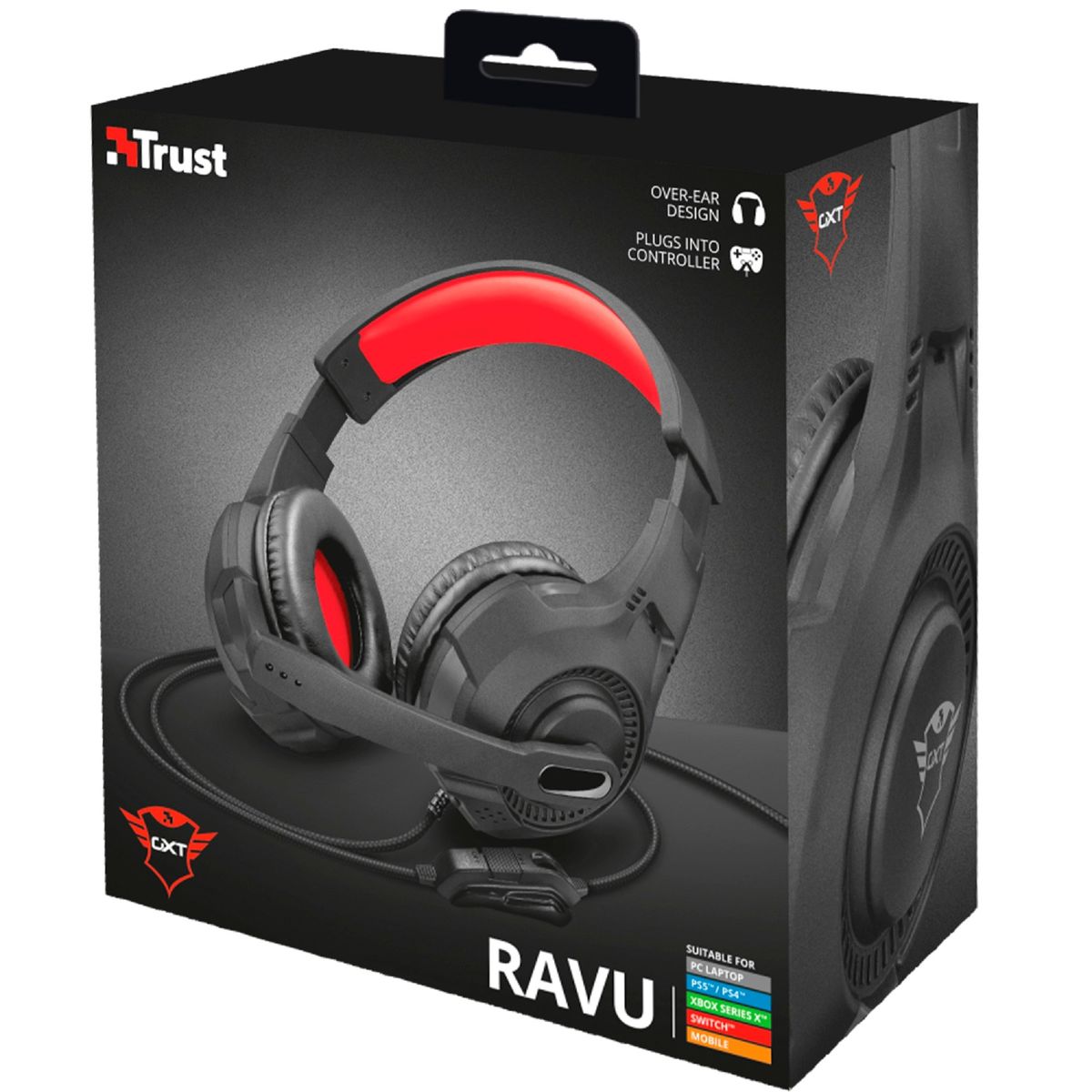 TRUST - AUDIFONO GAMER TRUST RAVU BLACK GXT 307
