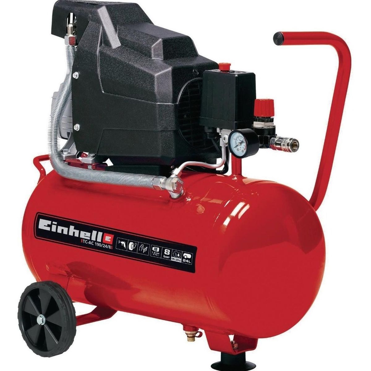 EINHELL - Compresor Einhell Tc-ac 190/24/8 Einhell - 24 Lts