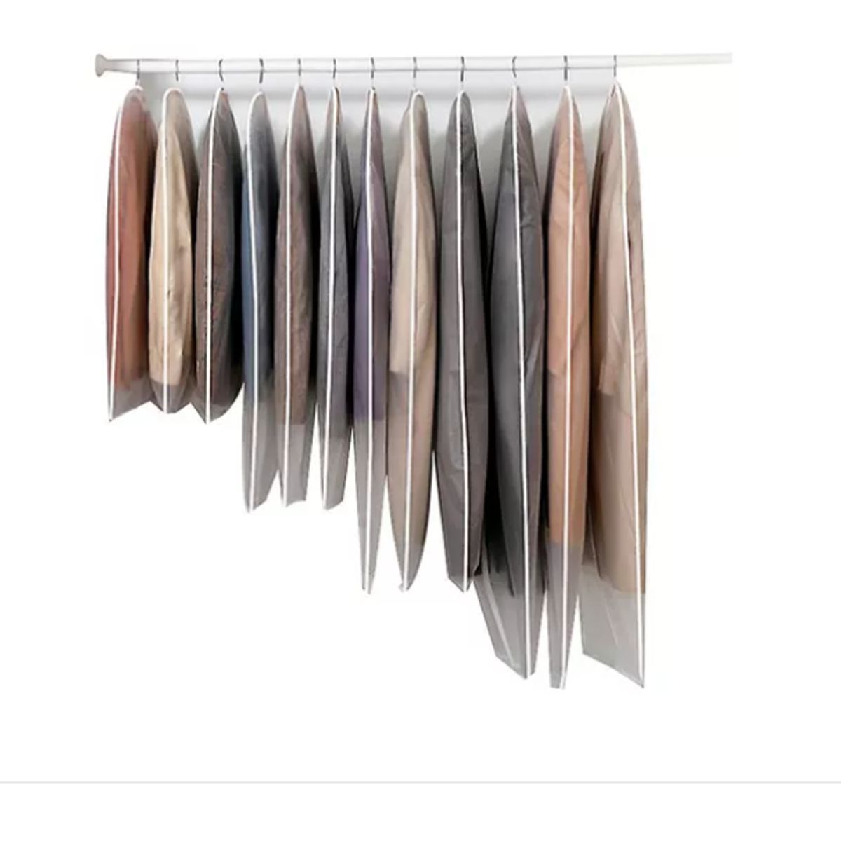GENERICO - 12 Bolsas Transparentes Cubre Trajes Colgar Closet 60*120cm