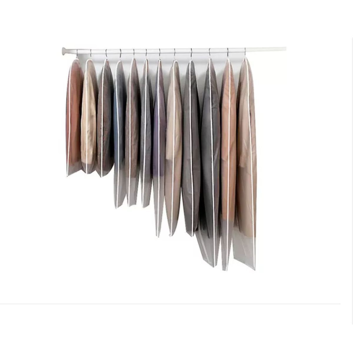 GENERICO - 12 Bolsas Transparentes Cubre Trajes Colgar Closet 60*120cm