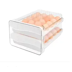GENERICO - Organizador De Huevos Caja Para 40 Huevos 2 Niveles