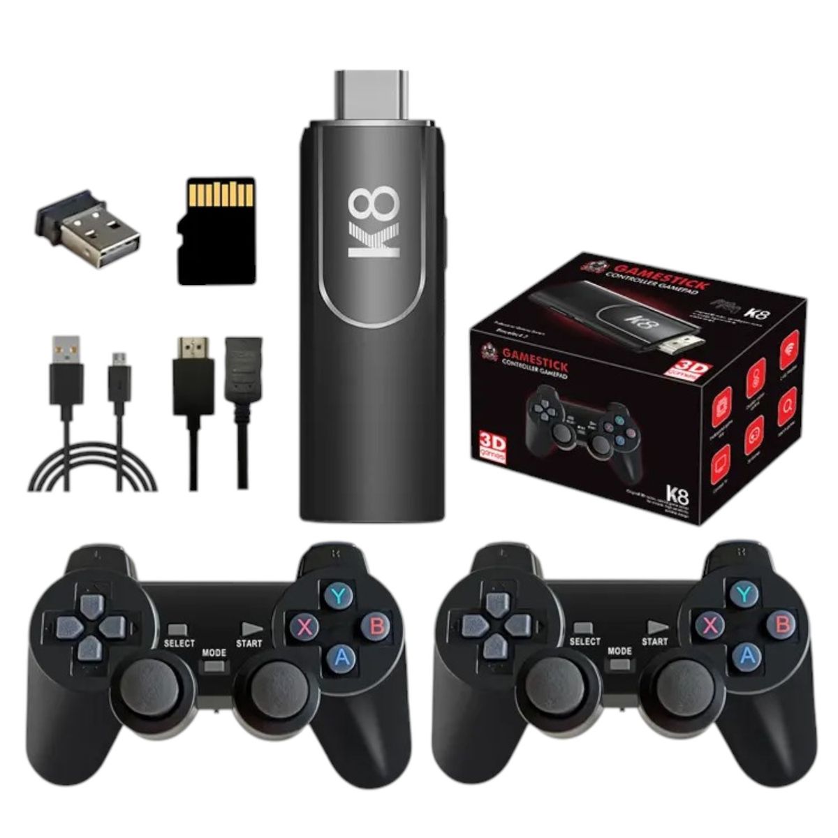 GENERICO - Accesorios Juegos Retro K8 Inalámbrico 4k