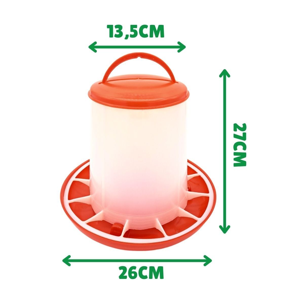 GENERICO - Comedero Gallinas Granja Pajareras 3kg Ft03