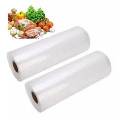 GENERICO - X2 Bolsas Para Sellado Al Vacio Alimentos Rollos 28cm 5mtrs