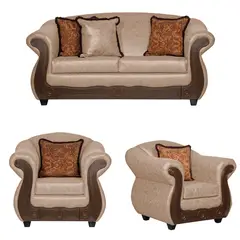 BLACK FACTORY - Juego de Living 2 1 1 Estambul Beige