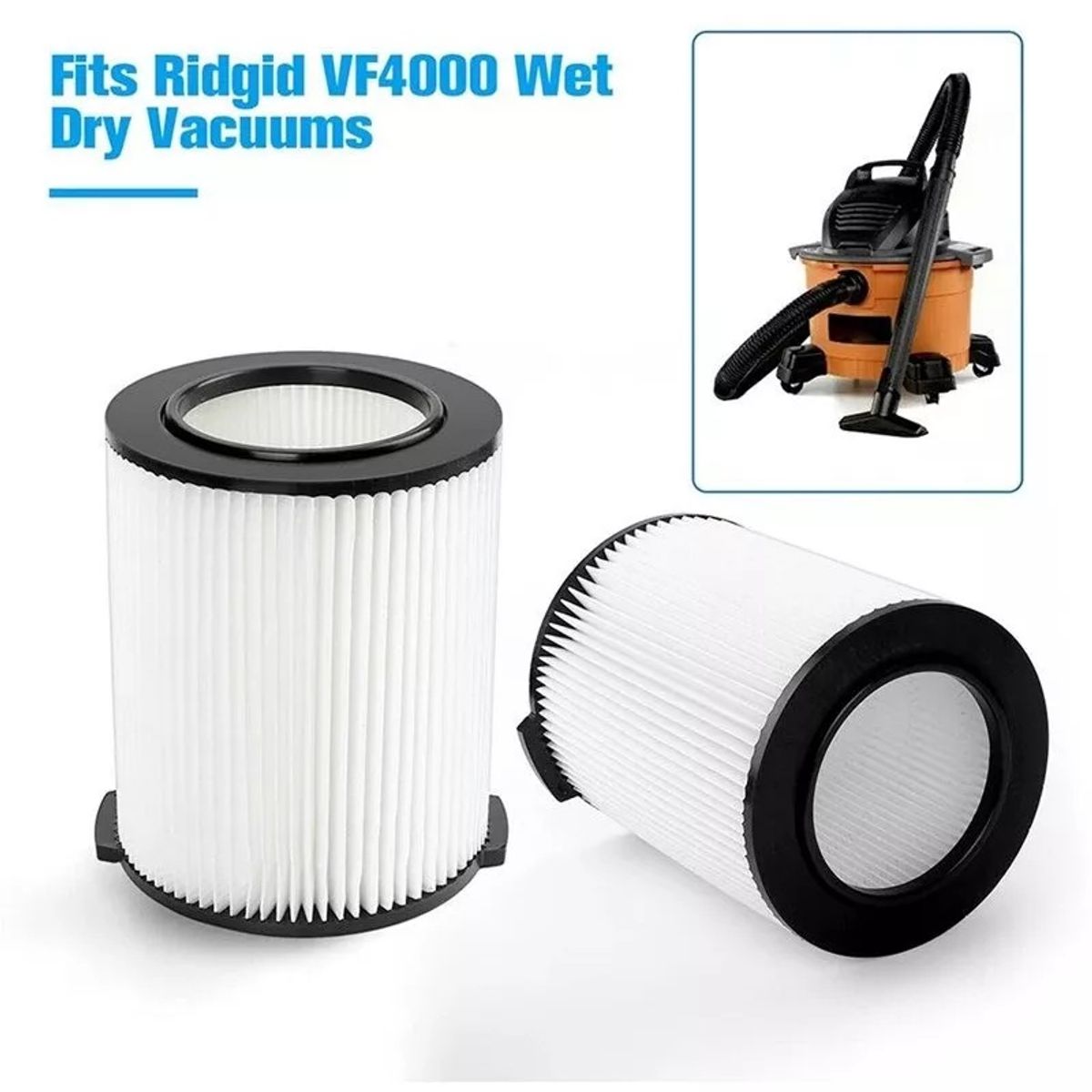 GENERICO - Filtro Para Ridgid Húmedo Seco Vf4000 Vac