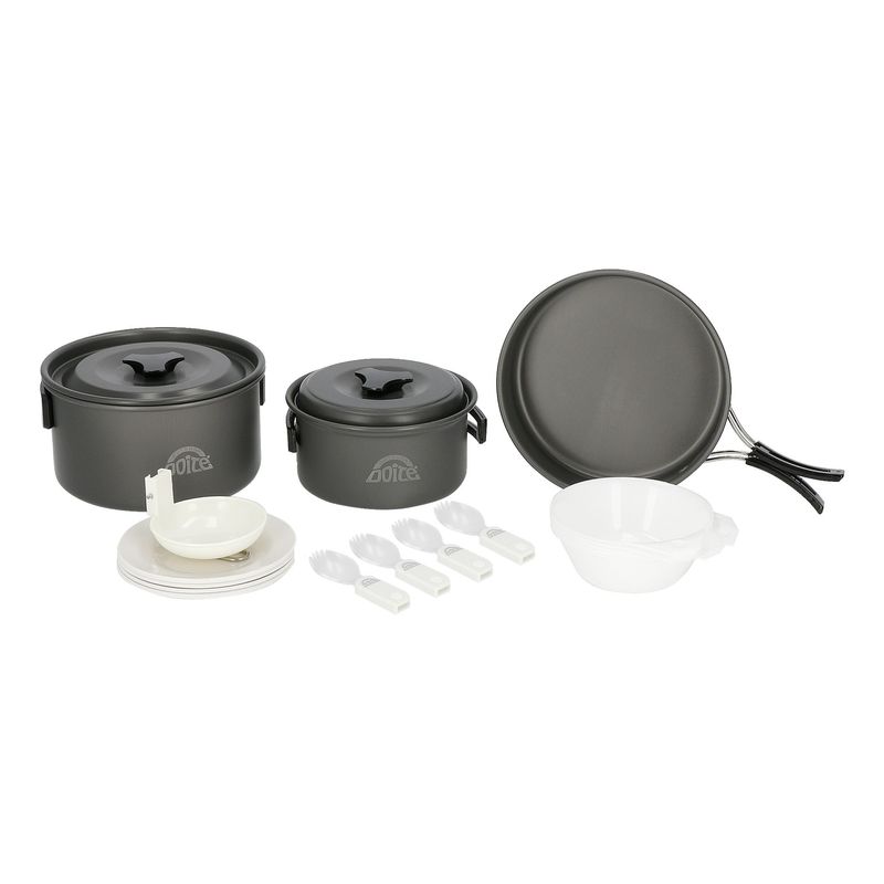 DOITE - Set Cocina Cooker 4 Personas Gris Doite