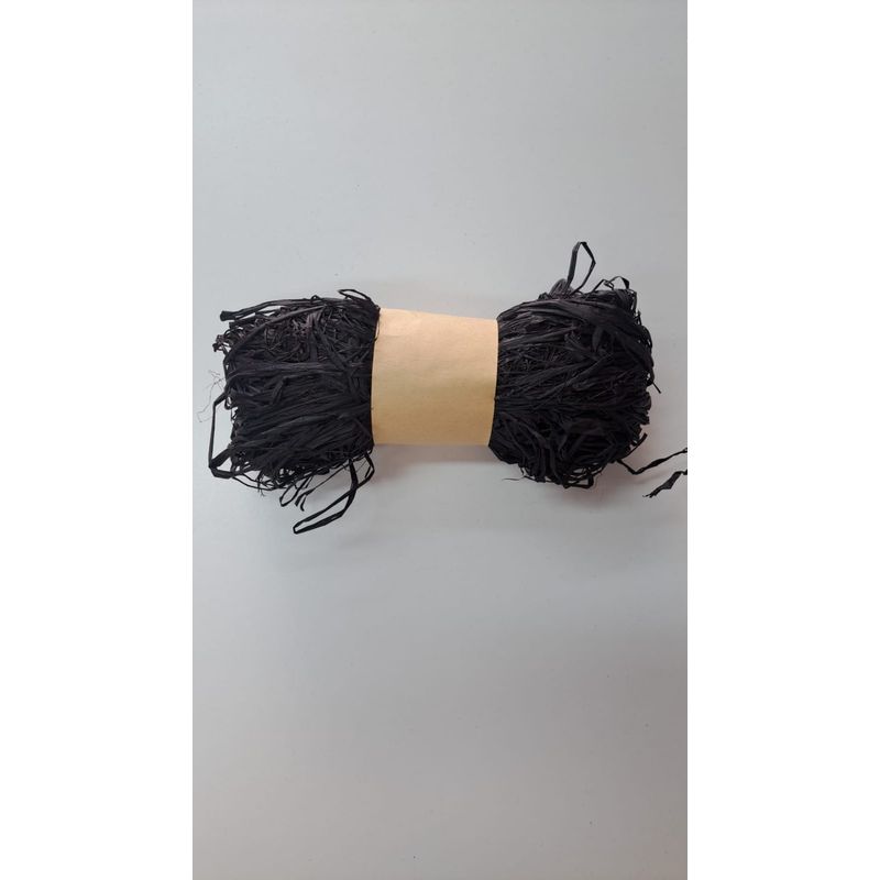 GENERICO - Rafia Vegetal Ovillo De 50gr Color negro