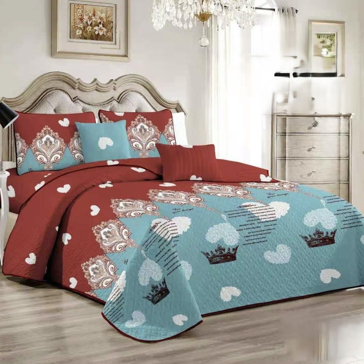 GENERICO - COBERTORES DE VERANO QUILTS REVERSIBLES
