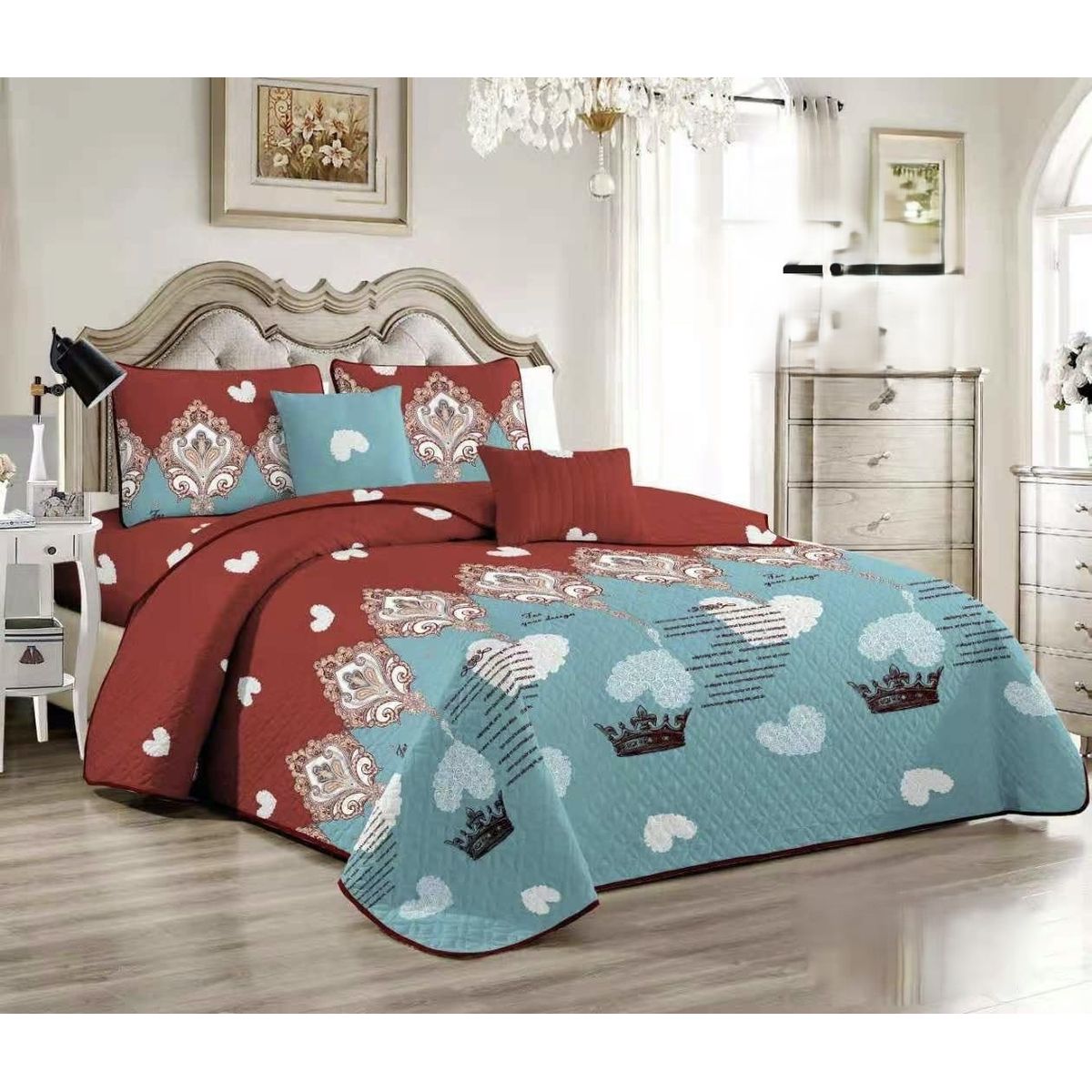 GENERICO - COBERTORES DE VERANO QUILTS REVERSIBLES