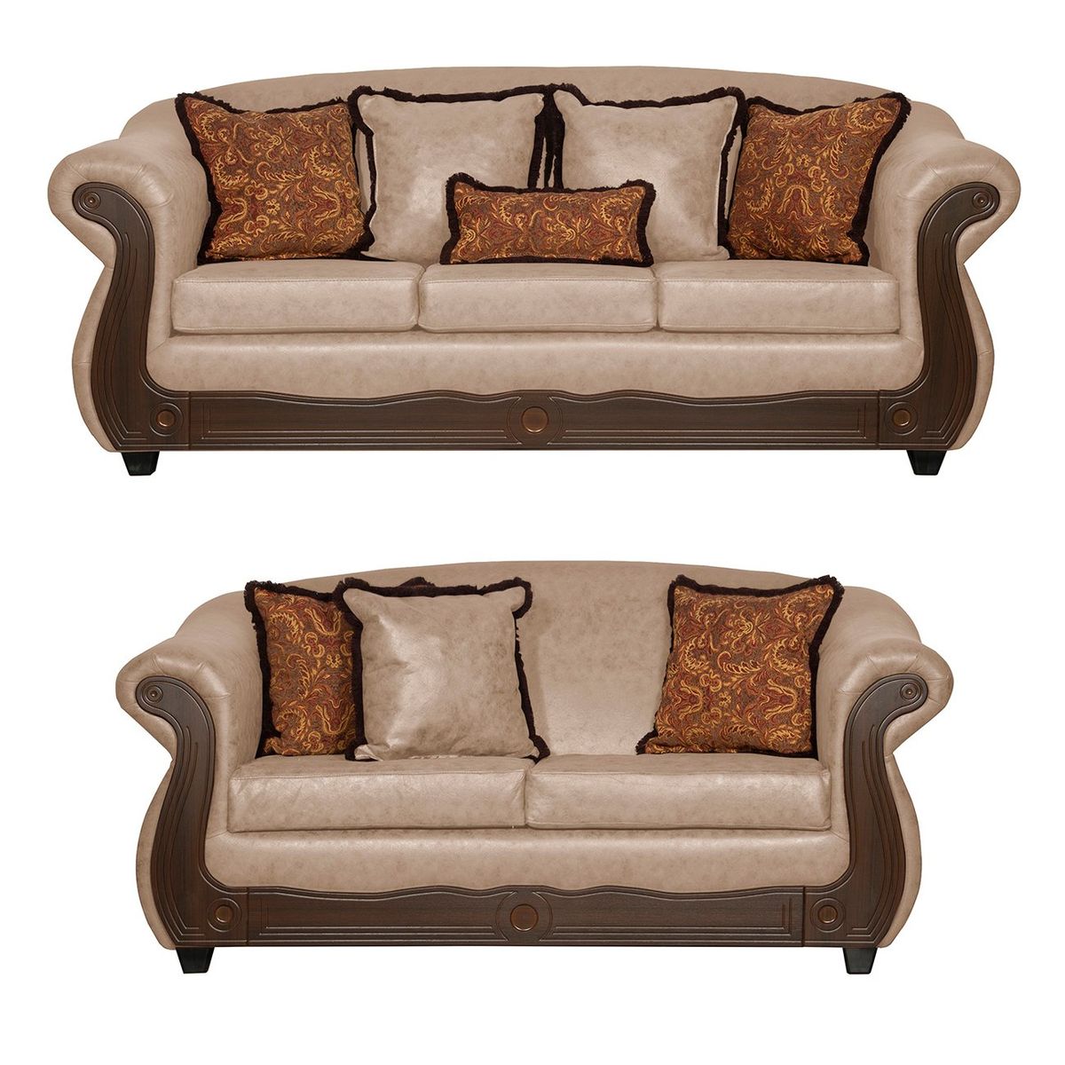 BLACK FACTORY - Juego de Living 3 2 Estambul Beige