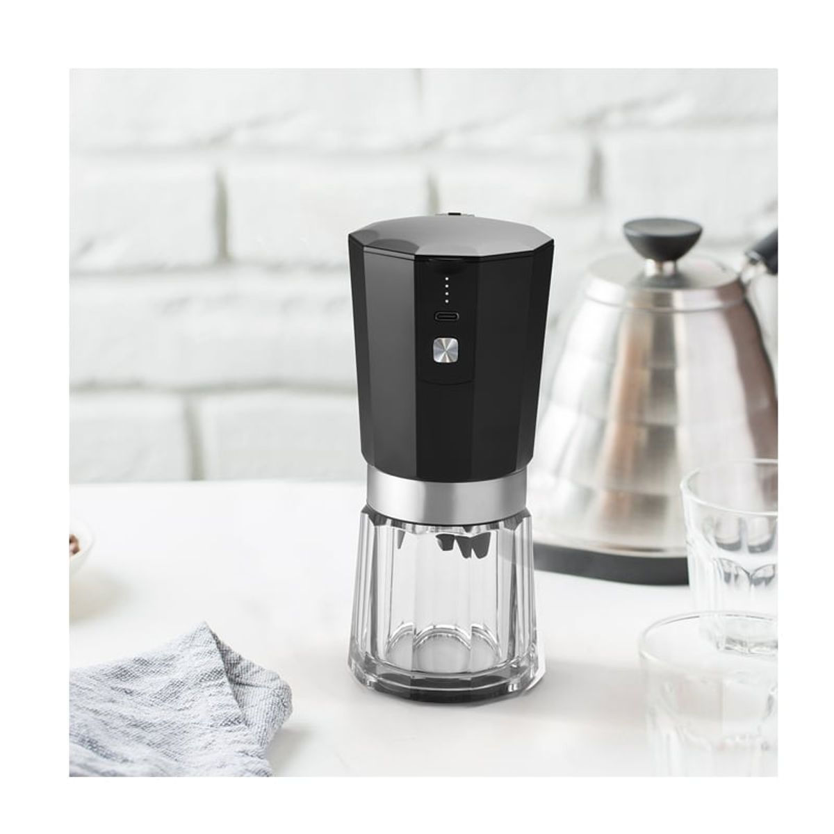 GENERICO - Molinillo moledor de café recargable Usb C