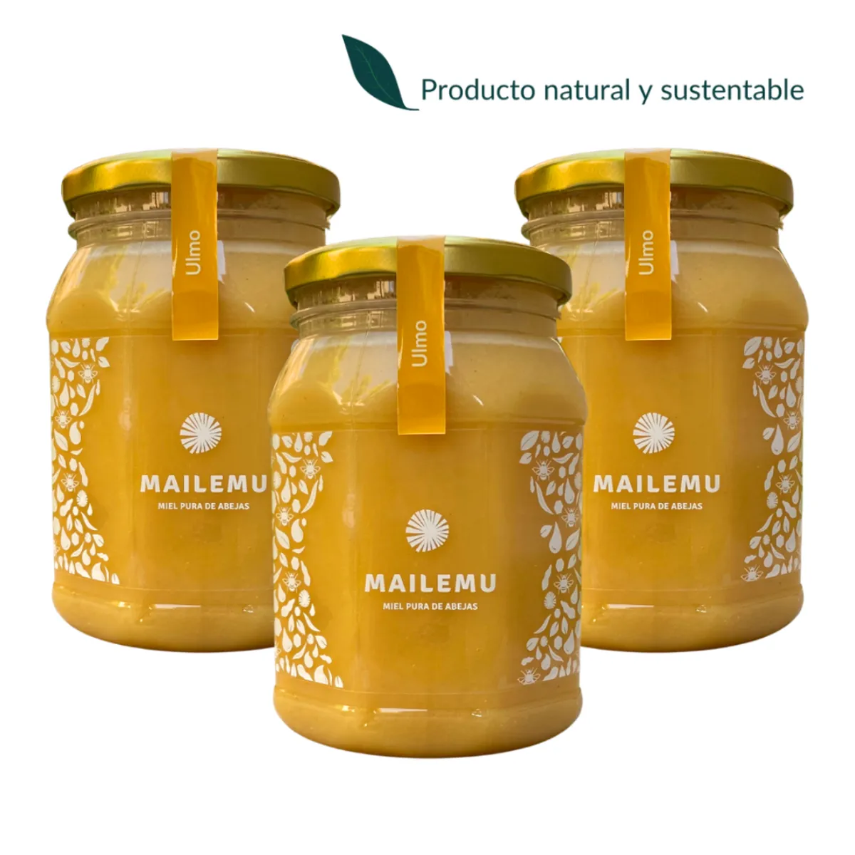 MAILEMU - Pack 3 un. Miel Pura de Ulmo 1kg