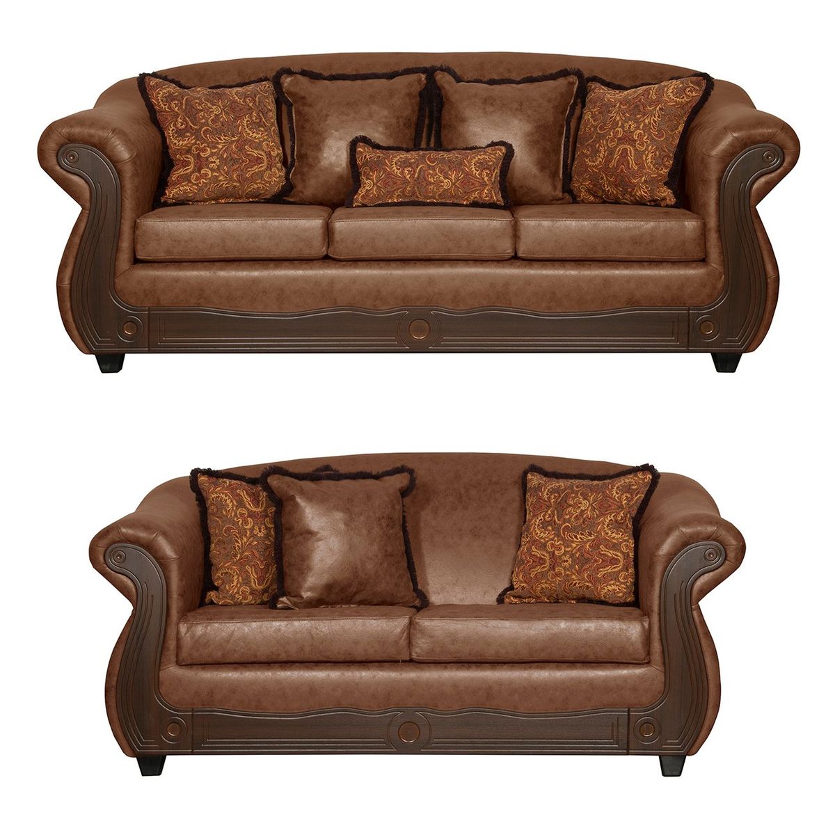 BLACK FACTORY - Juego de Living 3 2 Estambul Terracota.