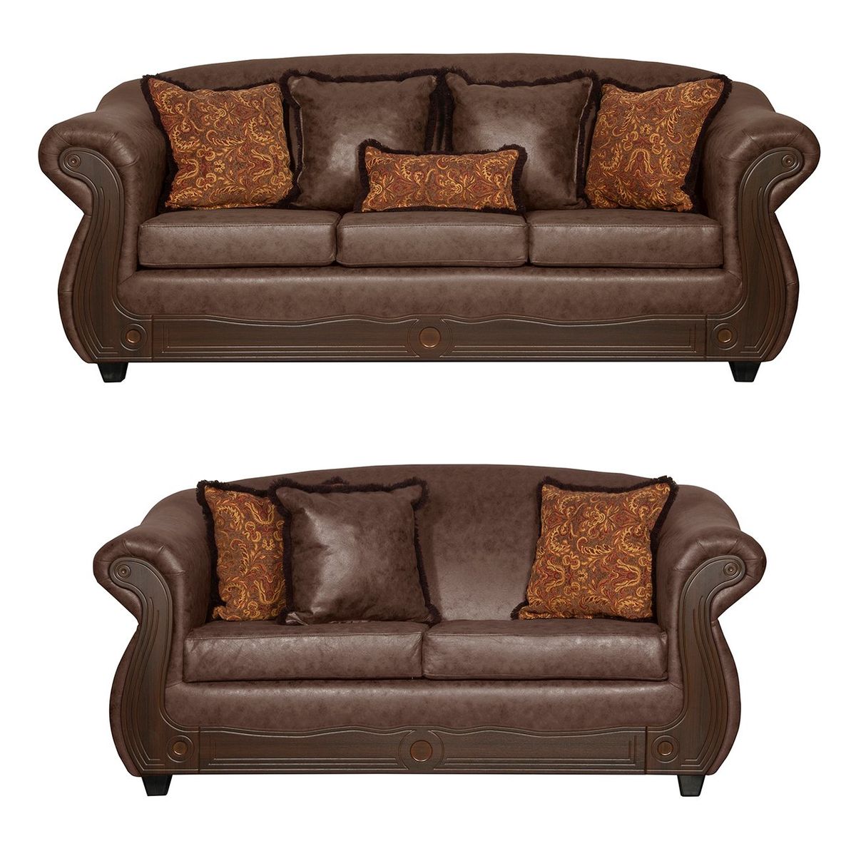 BLACK FACTORY - Juego de Living 3 2 Estambul Chocolate.