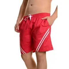 MPROPIA - Traje De Baño Hombre Forro Malla Líneas Diagonal 201