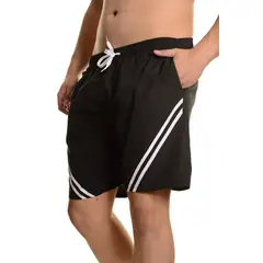 MPROPIA - Traje De Baño Hombre Forro Malla Líneas Diagonal 201